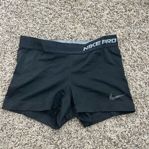 Nike Pro Women's Athletic Black Shorts